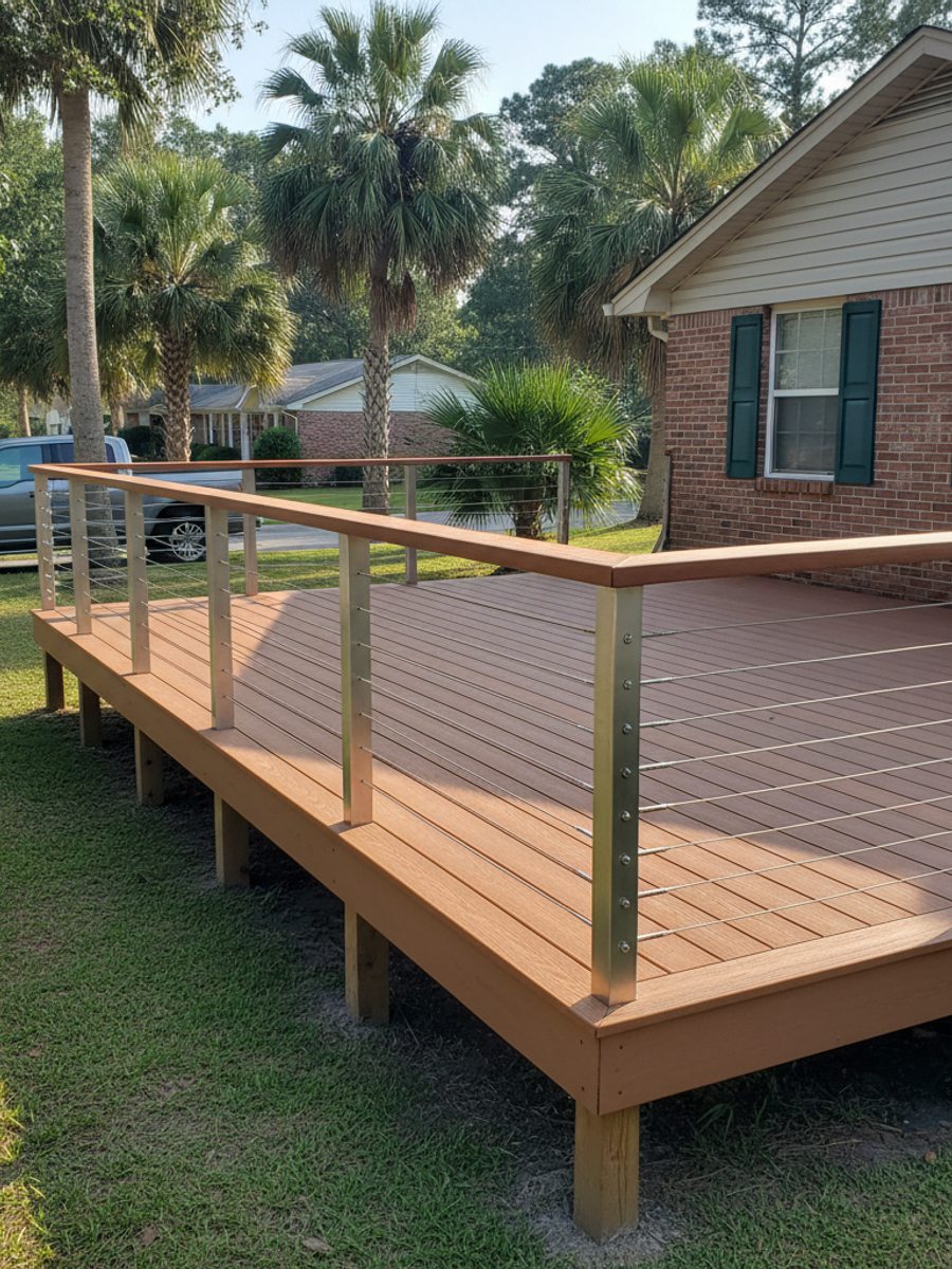 Deck Railing Installation completed by Neighborly Deck Co in Winter Haven, FL