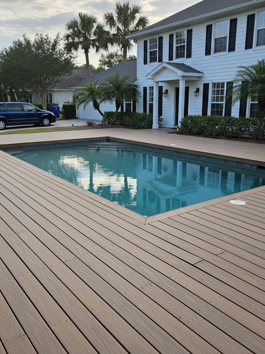 Deck Railing Installation completed by Neighborly Deck Co in Poinciana, FL