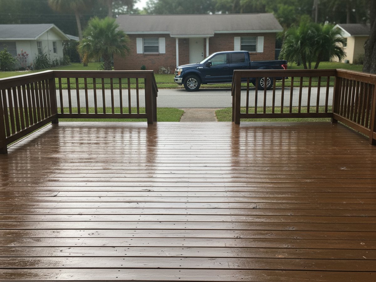 Composite Decking Installation completed by Neighborly Deck Co in Kissimmee, FL
