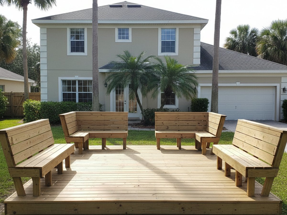 Screened Deck & Porch Additions completed by Neighborly Deck Co in Haines City, FL