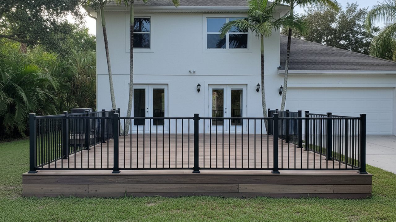 Custom Deck Design completed by Neighborly Deck Co in Lake Wales, FL